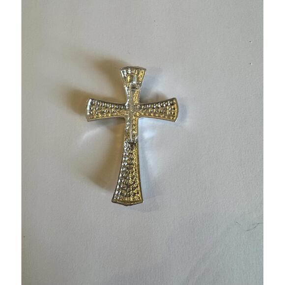 Elegant Rhinestone Cross Pendant - Picture 2 of 3